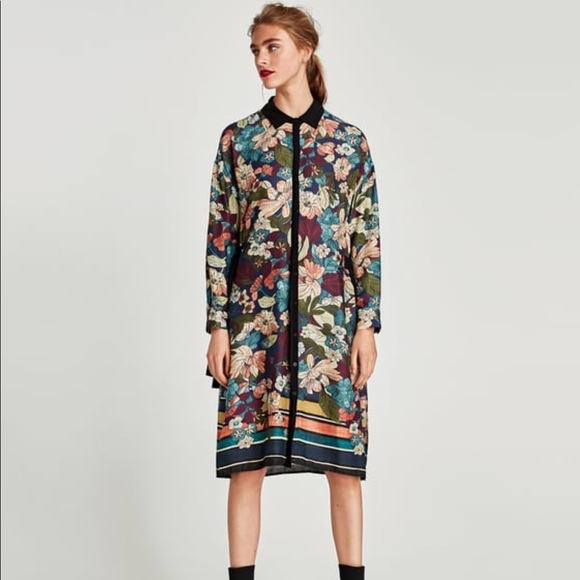 Zara floral tunic with contrasting bows - Picture 7 of 7